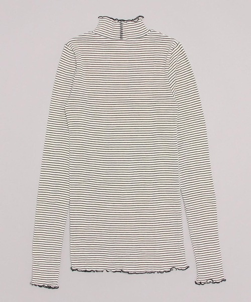 MILLER(ミラー)の「miller/ミラー Prib Turtle LS Tee タートルネック(Tシャツ/カットソー・レディース・ブラウン/ネイビー/グレー/ホワイト系2・F)」の8枚目の写真