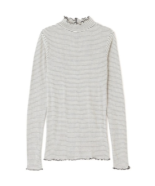 MILLER(ミラー)の「miller/ミラー Prib Turtle LS Tee タートルネック(Tシャツ/カットソー・レディース・ブラウン/ネイビー/グレー/ホワイト系2・F)」の4枚目の写真