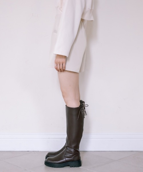 OLIVE des OLIVE（オリーブデオリーブ）の「前ボタンショートパンツ（その他パンツ・レディース・ブラック/アイボリー/スミクロ・FREE）」の12枚目の写真