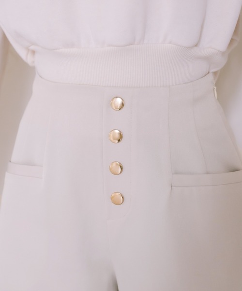 OLIVE des OLIVE（オリーブデオリーブ）の「前ボタンショートパンツ（その他パンツ・レディース・ブラック/アイボリー/スミクロ・FREE）」の22枚目の写真