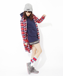 X-girl | FLANNEL PLAID GOWN DRESS(ワンピース)