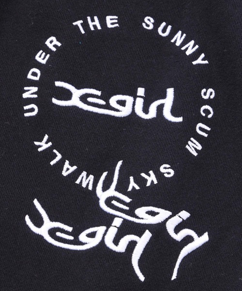 X-girl（エックスガール）の「RANDOM EMBROIDERY SWEAT PANTS（スウェットパンツ・レディース・ベージュ/ブラック/ピンク・S/M）」の12枚目の写真