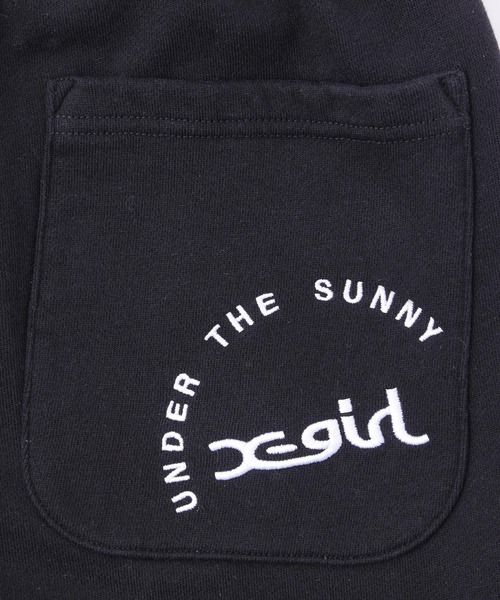 X-girl（エックスガール）の「RANDOM EMBROIDERY SWEAT PANTS（スウェットパンツ・レディース・ベージュ/ブラック/ピンク・S/M）」の17枚目の写真