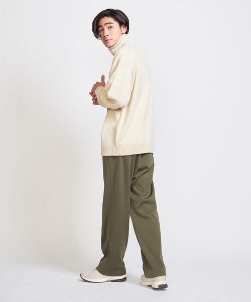 info. BEAUTY&YOUTH（インフォビューティアンドユース）の「【WEB限定】 ＜info. BEAUTY&YOUTH＞ バルーンシルエット ハーフジップ ニット（ニット/セーター・メンズ・ネイビー/グレー/オフホワイト・S/M/L）」の7枚目の写真