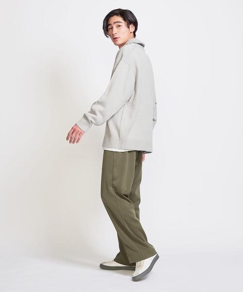 info. BEAUTY&YOUTH（インフォビューティアンドユース）の「【WEB限定】 ＜info. BEAUTY&YOUTH＞ バルーンシルエット ハーフジップ ニット（ニット/セーター・メンズ・ネイビー/グレー/オフホワイト・S/M/L）」の11枚目の写真