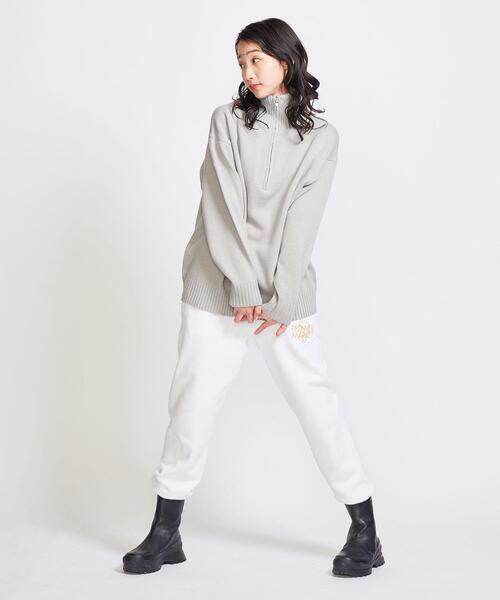 info. BEAUTY&YOUTH（インフォビューティアンドユース）の「【WEB限定】 ＜info. BEAUTY&YOUTH＞ バルーンシルエット ハーフジップ ニット（ニット/セーター・メンズ・ネイビー/グレー/オフホワイト・S/M/L）」の13枚目の写真