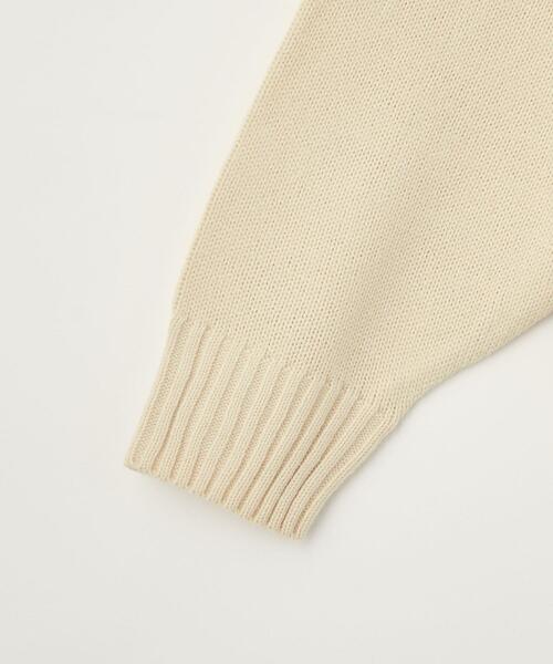 info. BEAUTY&YOUTH（インフォビューティアンドユース）の「【WEB限定】 ＜info. BEAUTY&YOUTH＞ バルーンシルエット ハーフジップ ニット（ニット/セーター・メンズ・ネイビー/グレー/オフホワイト・S/M/L）」の22枚目の写真