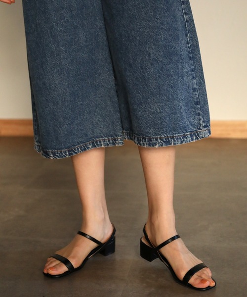 aity(アイティ)の「ミモレ丈ワイドパンツ(デニムパンツ・レディース・ワンウォッシュ/ブルー/ネイビー・M)」の14枚目の写真