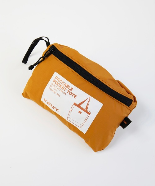 KELTY（ケルティ）の「最終入庫分【KELTY】畳めて小さくなる！PACKABLE POCKET TOTE（トートバッグ・レディース・ブラック/ネイビー/グレー/ブラウン系その他/ベージュ・FREE）」の9枚目の写真