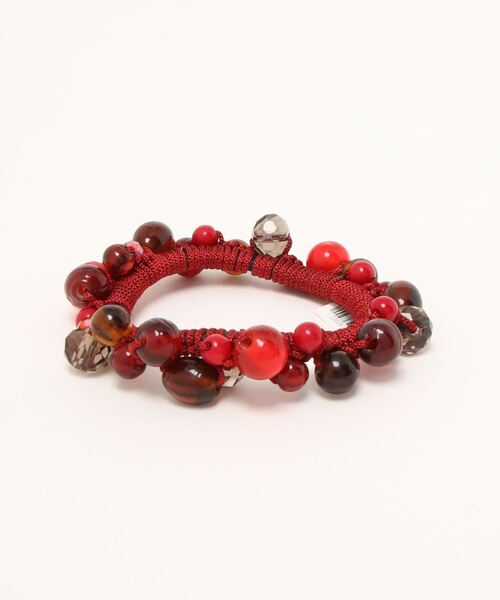 チャイハネ(チャイハネ)の「【チャイハネ】ビジュテブレスレット(ブレスレット・レディース・オレンジ/レッド/グレー/ターコイズブルー・FREE)」の5枚目の写真