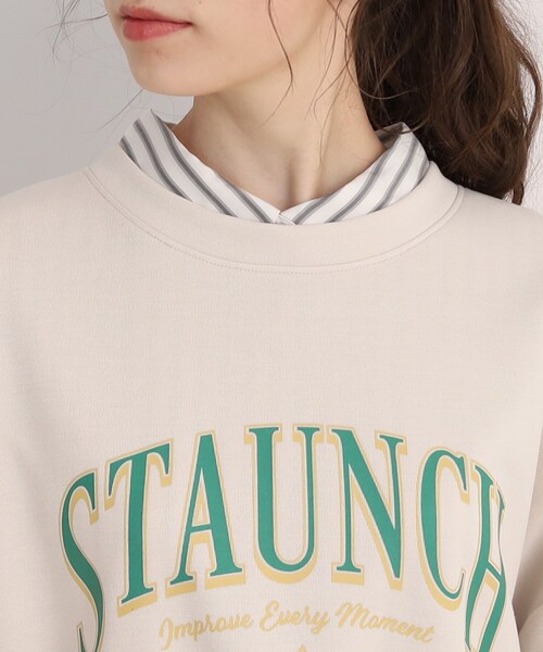 Cutie Blonde（キューティーブロンド）の「◆オーバーサイズプリントプルオーバー（スウェット・レディース・ブラック/サックスブルー/ナチュラル・00）」の8枚目の写真