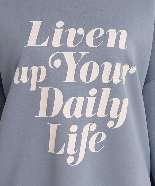 Cutie Blonde（キューティーブロンド）の「◆オーバーサイズプリントプルオーバー（スウェット・レディース・ブラック/サックスブルー/ナチュラル・00）」の10枚目の写真