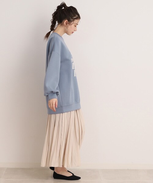 Cutie Blonde（キューティーブロンド）の「◆オーバーサイズプリントプルオーバー（スウェット・レディース・ブラック/サックスブルー/ナチュラル・00）」の16枚目の写真