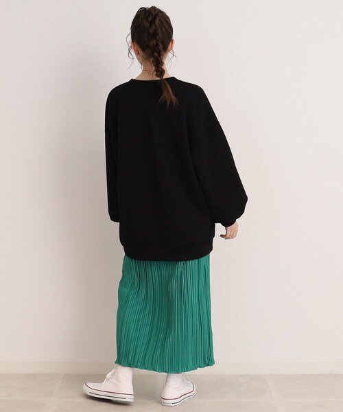 Cutie Blonde（キューティーブロンド）の「◆オーバーサイズプリントプルオーバー（スウェット・レディース・ブラック/サックスブルー/ナチュラル・00）」の22枚目の写真