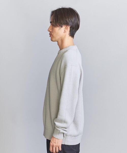 BEAUTY&YOUTH UNITED ARROWS(ビューティーアンドユースユナイテッドアローズ)の「ボールド ピケ バルーン クルーネック ニット(ニット/セーター・メンズ・ロイヤルブルー/ライトグレー/クリーム・S/L/XL/M)」の14枚目の写真