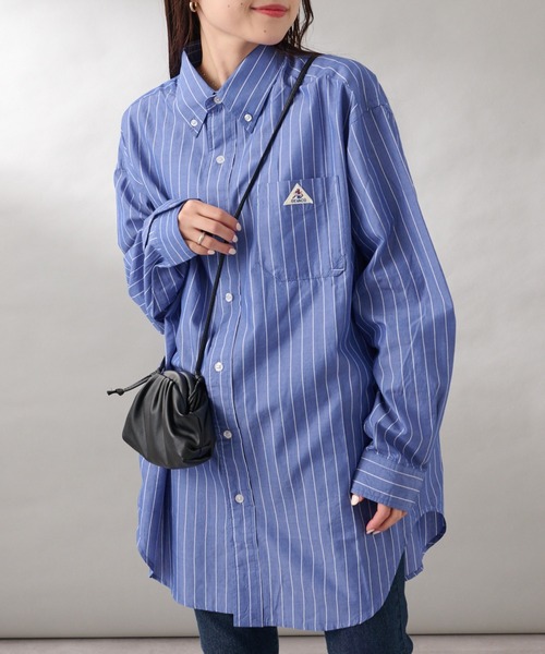 GEVACO（ゲバコ）の「【GEVACO/ゲバコ】シャンブレーダディーシャツ長袖（シャツ/ブラウス・レディース・ブラック/ブルー/ホワイト・SMALL/MEDIUM）」の3枚目の写真