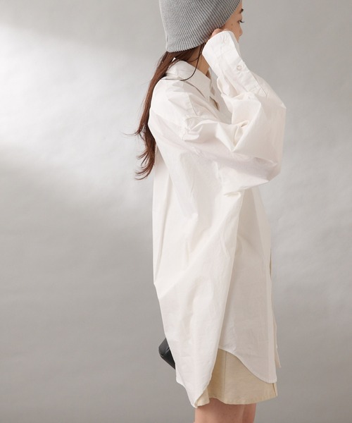 GEVACO（ゲバコ）の「【GEVACO/ゲバコ】シャンブレーダディーシャツ長袖（シャツ/ブラウス・レディース・ブラック/ブルー/ホワイト・SMALL/MEDIUM）」の21枚目の写真