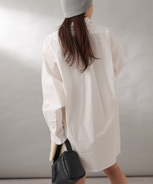 GEVACO（ゲバコ）の「【GEVACO/ゲバコ】シャンブレーダディーシャツ長袖（シャツ/ブラウス・レディース・ブラック/ブルー/ホワイト・SMALL/MEDIUM）」の20枚目の写真