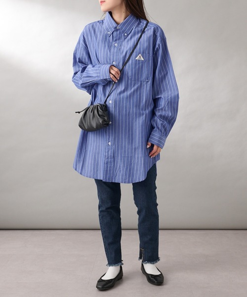 GEVACO（ゲバコ）の「【GEVACO/ゲバコ】シャンブレーダディーシャツ長袖（シャツ/ブラウス・レディース・ブラック/ブルー/ホワイト・SMALL/MEDIUM）」の7枚目の写真