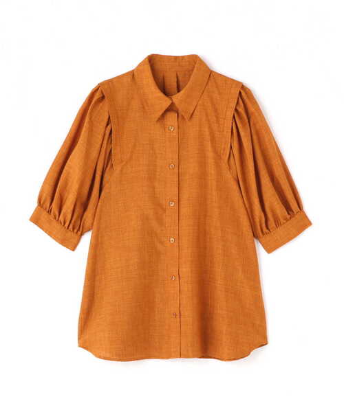 N.（N. Natural Beauty Basic）（エヌエヌナチュラルビューティーベーシック）の「◆ポプリンボリュームスリーブブラウス（シャツ/ブラウス・レディース・ブラック/オレンジ/グレイッシュベージュ・MEDIUM）」の21枚目の写真