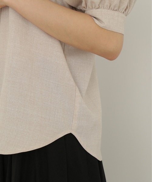 N.（N. Natural Beauty Basic）（エヌエヌナチュラルビューティーベーシック）の「◆ポプリンボリュームスリーブブラウス（シャツ/ブラウス・レディース・ブラック/オレンジ/グレイッシュベージュ・MEDIUM）」の11枚目の写真