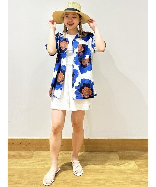 GAP(ギャップ)の「コットンリネン バケーションシャツ(シャツ/ブラウス・メンズ・ストライプ/その他/グリーン/ホワイト/ネイビー/その他1/ブルー・L/M/XL/XS/S)」の22枚目の写真