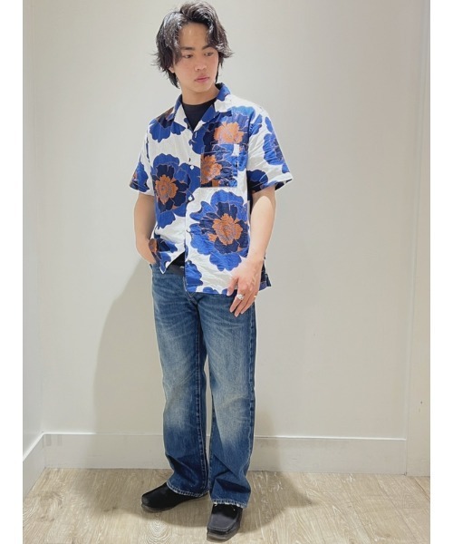 GAP(ギャップ)の「コットンリネン バケーションシャツ(シャツ/ブラウス・メンズ・ストライプ/その他/グリーン/ホワイト/ネイビー/その他1/ブルー・L/M/XL/XS/S)」の21枚目の写真