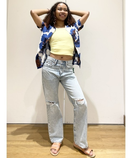 GAP(ギャップ)の「コットンリネン バケーションシャツ(シャツ/ブラウス・メンズ・ストライプ/その他/グリーン/ホワイト/ネイビー/その他1/ブルー・L/M/XL/XS/S)」の20枚目の写真