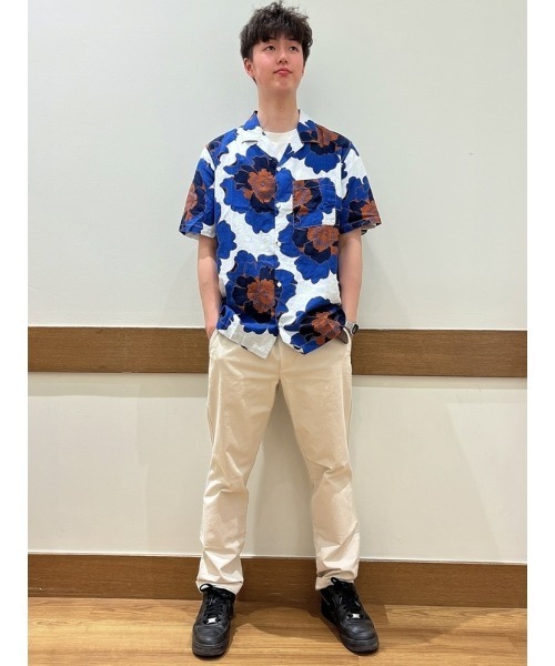 GAP(ギャップ)の「コットンリネン バケーションシャツ(シャツ/ブラウス・メンズ・ストライプ/その他/グリーン/ホワイト/ネイビー/その他1/ブルー・L/M/XL/XS/S)」の18枚目の写真