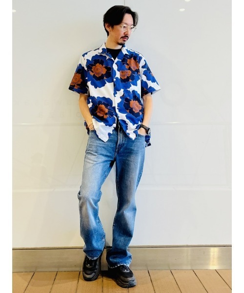 GAP(ギャップ)の「コットンリネン バケーションシャツ(シャツ/ブラウス・メンズ・ストライプ/その他/グリーン/ホワイト/ネイビー/その他1/ブルー・L/M/XL/XS/S)」の17枚目の写真