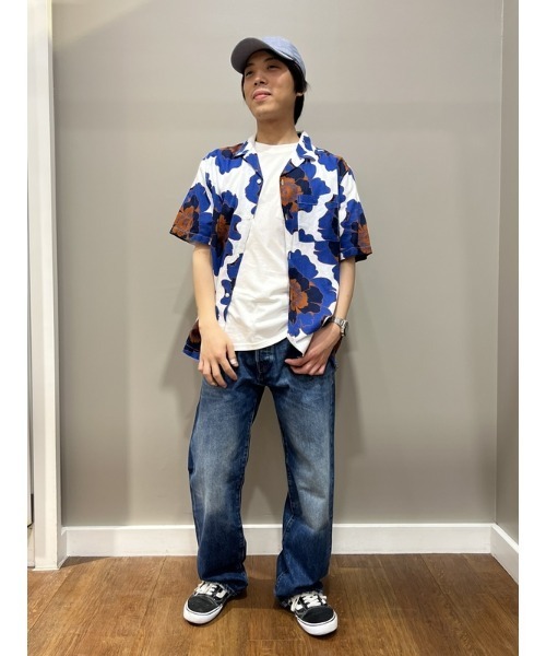 GAP(ギャップ)の「コットンリネン バケーションシャツ(シャツ/ブラウス・メンズ・ストライプ/その他/グリーン/ホワイト/ネイビー/その他1/ブルー・L/M/XL/XS/S)」の15枚目の写真