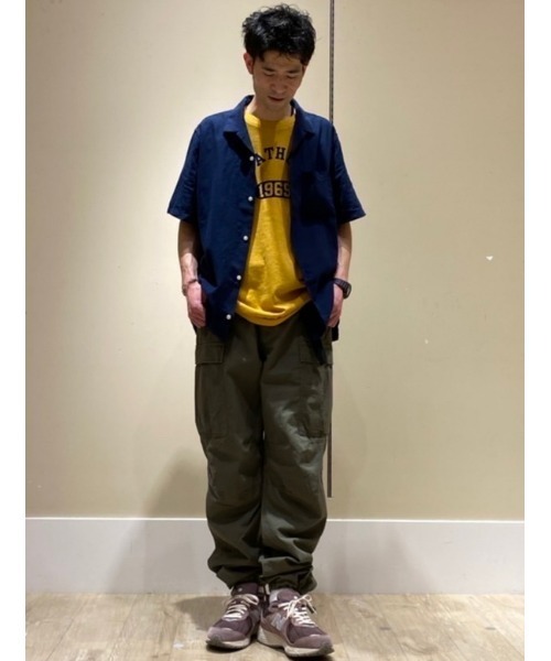 GAP(ギャップ)の「コットンリネン バケーションシャツ(シャツ/ブラウス・メンズ・ストライプ/その他/グリーン/ホワイト/ネイビー/その他1/ブルー・L/M/XL/XS/S)」の14枚目の写真