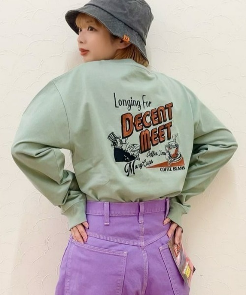 BACK NUMBER（バックナンバー）の「【BACK NUMBER】刺繍ロングスリーブＴシャツ（Tシャツ/カットソー・メンズ・ホワイト/ダークグレー/ブラック/ケリーグリーン・XL/M/L）」の4枚目の写真