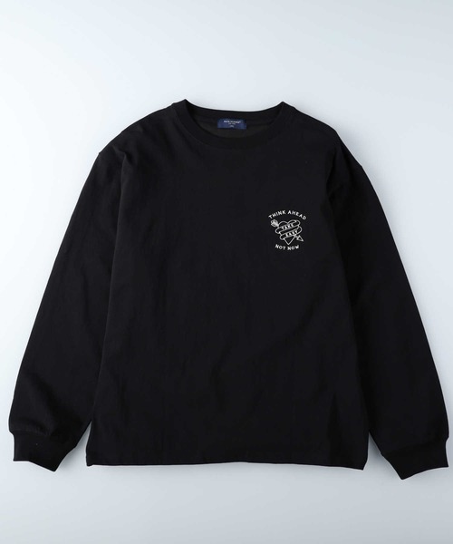 BACK NUMBER（バックナンバー）の「【BACK NUMBER】刺繍ロングスリーブＴシャツ（Tシャツ/カットソー・メンズ・ホワイト/ダークグレー/ブラック/ケリーグリーン・XL/M/L）」の22枚目の写真