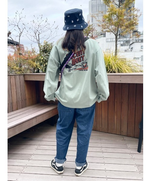 BACK NUMBER（バックナンバー）の「【BACK NUMBER】刺繍ロングスリーブＴシャツ（Tシャツ/カットソー・メンズ・ホワイト/ダークグレー/ブラック/ケリーグリーン・XL/M/L）」の5枚目の写真