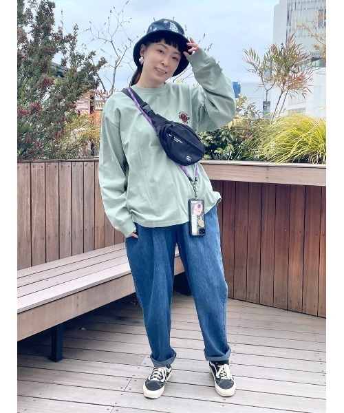 BACK NUMBER（バックナンバー）の「【BACK NUMBER】刺繍ロングスリーブＴシャツ（Tシャツ/カットソー・メンズ・ホワイト/ダークグレー/ブラック/ケリーグリーン・XL/M/L）」の6枚目の写真