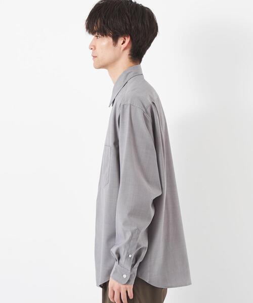 green label relaxing（グリーンレーベルリラクシング）の「TWトロ ジャストルーズ レギュラーカラー シャツ -ウォッシャブル・ストレッチ・防シワ-（シャツ/ブラウス・メンズ・ダークグリーン/ロイヤルブルー/グレー・M/XL/L/S）」の7枚目の写真