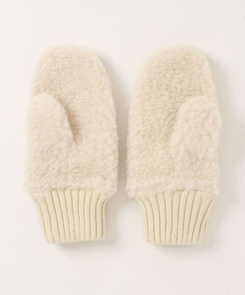 BARNYARDSTORM（バンヤードストーム）の「ボアミトン（手袋・レディース・オフホワイト・FREE）」の2枚目の写真