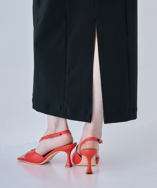 UNITED TOKYO（ユナイテッドトウキョウ）の「【2way】ヴィアベルバックポイントジャンスカ｜ウォッシャブル/ストレッチ（ワンピース・レディース・ブラック/ホワイト・1/2）」の22枚目の写真