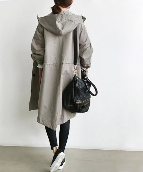 La-gemme（ラジェム）の「撥水スプリングコート（ダウンジャケット/コート・レディース・ブラック/グレー/ベージュ系その他・M/L）」の4枚目の写真