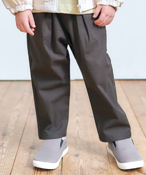 apres les cours(アプレレクール)の「ゆったりテーパードパンツ/7days Style pants_9分丈(その他パンツ・キッズ・グレー/チャコール/キャメル/ミント・110/130/90/100/120/80)」の2枚目の写真