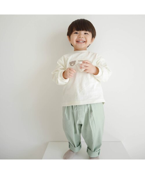 apres les cours(アプレレクール)の「ゆったりテーパードパンツ/7days Style pants_9分丈(その他パンツ・キッズ・グレー/チャコール/キャメル/ミント・110/130/90/100/120/80)」の9枚目の写真
