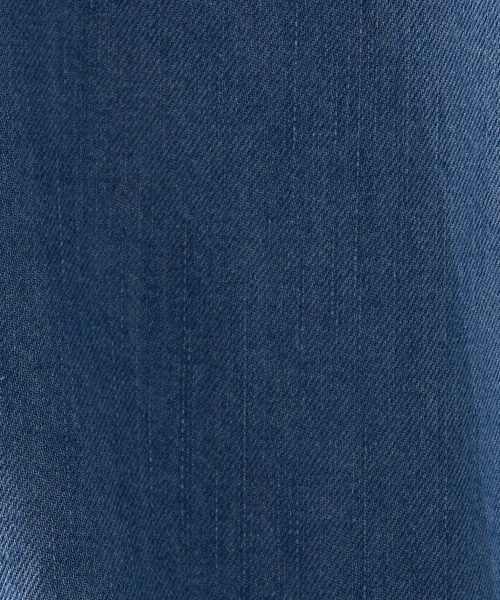 Le temps riche（ルタンリッシュ）の「【販売終了】ノーカラーデニムジップジャケット ＜Le temps riche＞（デニムジャケット・レディース・サックスブルー/ネイビー・M/LL/L）」の5枚目の写真