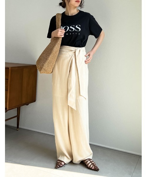 Re:EDIT（リエディ）の「雑材ソフトラウンドトート（かごバッグ・レディース・ベージュ/モカ/ライトベージュ・FREE）」の18枚目の写真