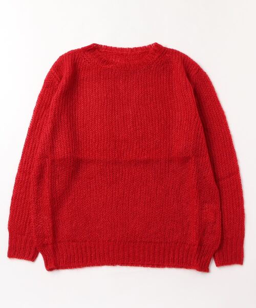 suzuki takayuki スズキタカユキ　ニット　ウール　赤 suzuki takayuki（スズキタカユキ）の「mohair pullover（ニット