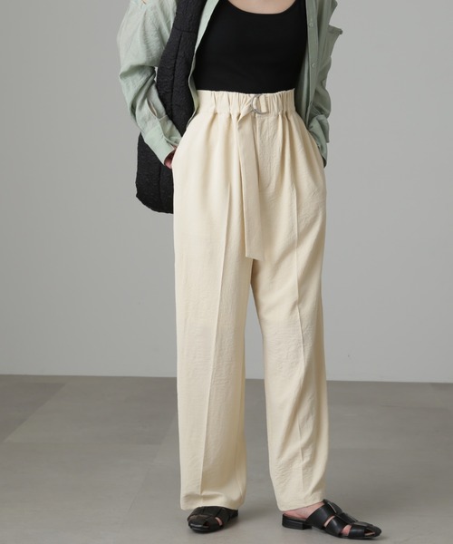 FREE'S MART（フリーズマート）の「【Sシリーズ対応】◆フロントベルトリラックスストレートパンツ（その他パンツ・レディース・ベージュ/ブラウン/グリーン・SMALL/MEDIUM/X-SMALL）」の22枚目の写真