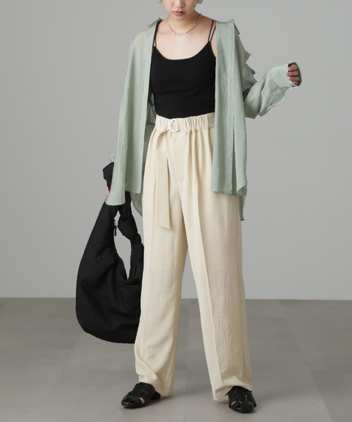 FREE'S MART（フリーズマート）の「【Sシリーズ対応】◆フロントベルトリラックスストレートパンツ（その他パンツ・レディース・ベージュ/ブラウン/グリーン・SMALL/MEDIUM/X-SMALL）」の19枚目の写真