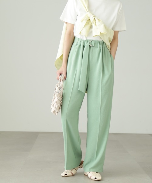 FREE'S MART（フリーズマート）の「【Sシリーズ対応】◆フロントベルトリラックスストレートパンツ（その他パンツ・レディース・ベージュ/ブラウン/グリーン・SMALL/MEDIUM/X-SMALL）」の16枚目の写真