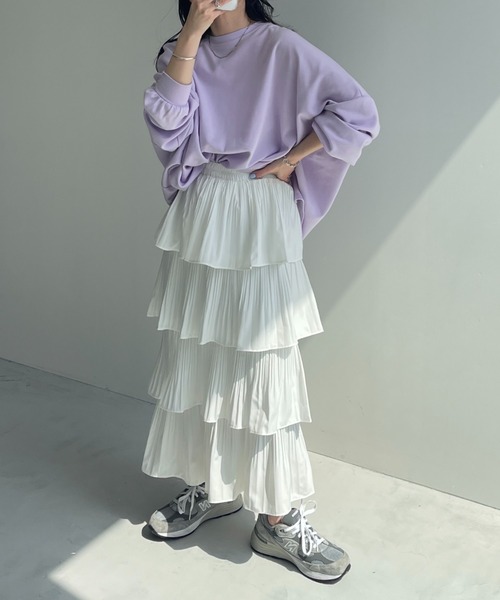 wee9s（ウィークス）の「flamenco skirt / ウエストゴムフラメンコスカート（スカート・レディース・ブラック・FREE）」の20枚目の写真