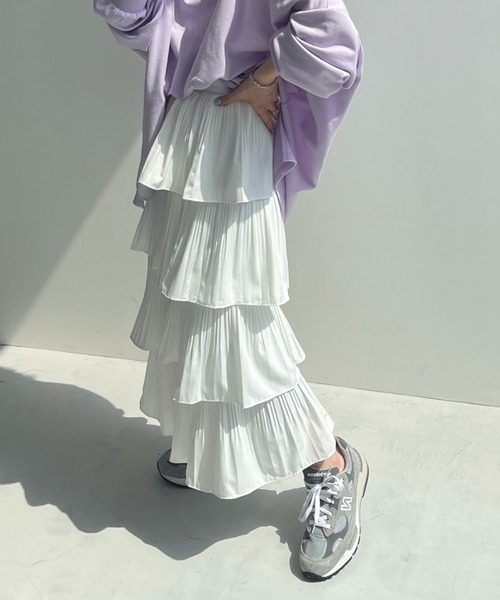 wee9s（ウィークス）の「flamenco skirt / ウエストゴムフラメンコスカート（スカート・レディース・ブラック・FREE）」の22枚目の写真